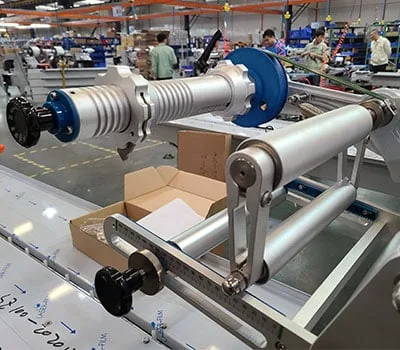 flow packing machine film loader