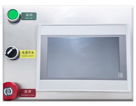 Double head spout pouch machine Touch screen